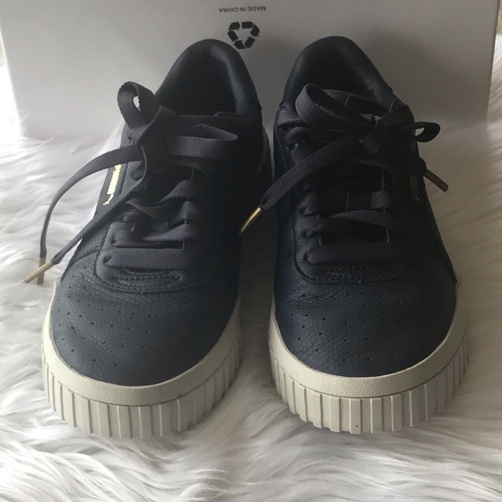Puma Cali Emboss Leather Sneakers - Picture 2 of 8